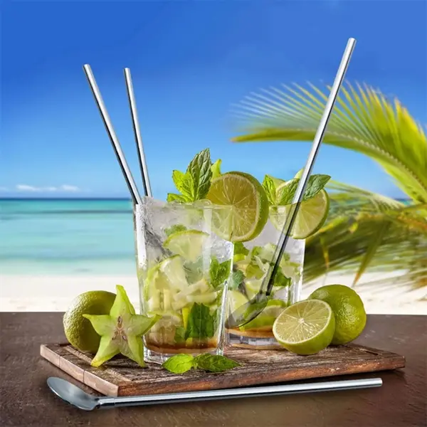 2 in 1 Metal Straw Spoon Stirrers