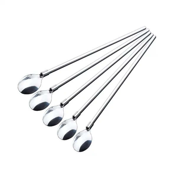 2 in 1 Metal Straw Spoon Stirrers