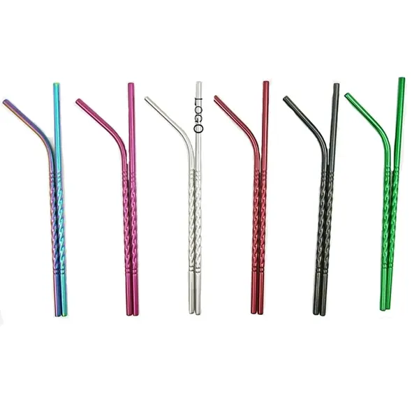 Stainless Steel Helical Colorful Straws