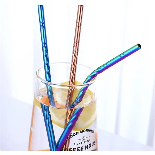 8 In Stainless Steel Drinking Straws