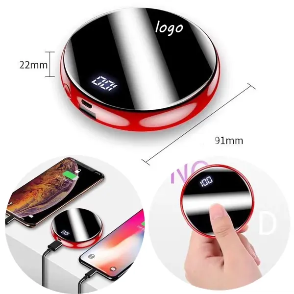 Multifunctional Round 10000 mah Mobile Power Bank