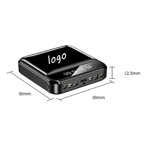 Mini 10000 mAh ABS Power Bank