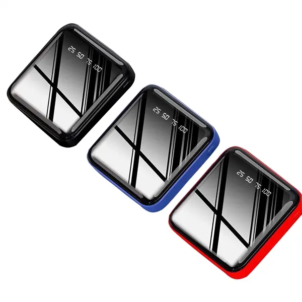 Square ABS 10000 mAh Power Bank With Flashlight