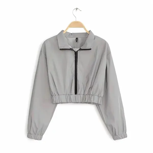 S-L polyester full reflective lady jacket