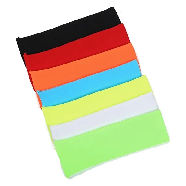6.3" polyester elastic sport sweat headband