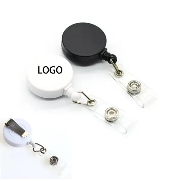 Plastic Easy Pull Badge Holder Reel Clip
