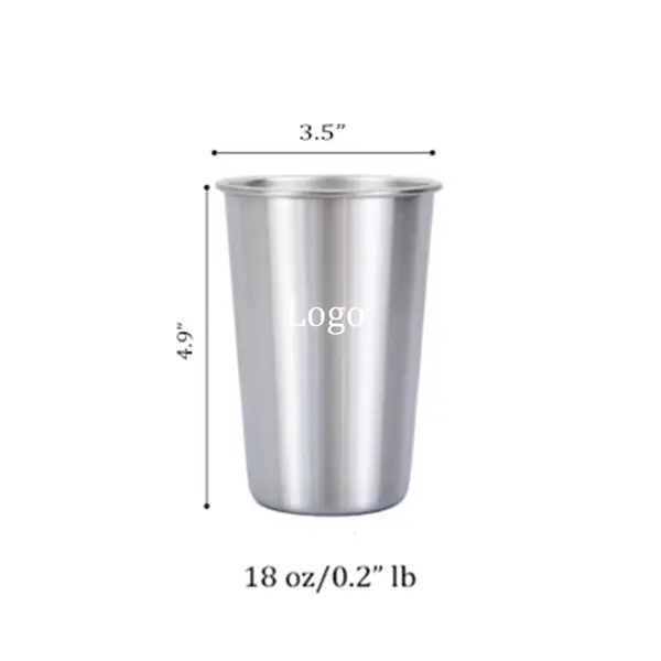 Custom 18 oz Stainless Steel Coffee Cups