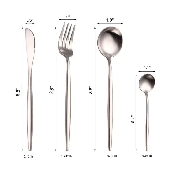 4 Pieces Stainless Steel Cutlery Set