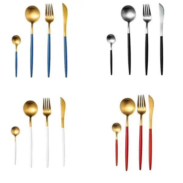 4 Pcs Stainless Steel Flatware Set
