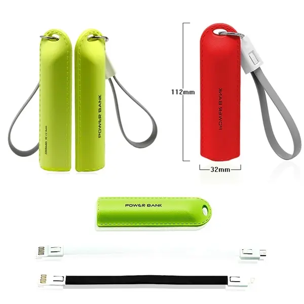 2000 mAh Keychain Mobile Power Bank