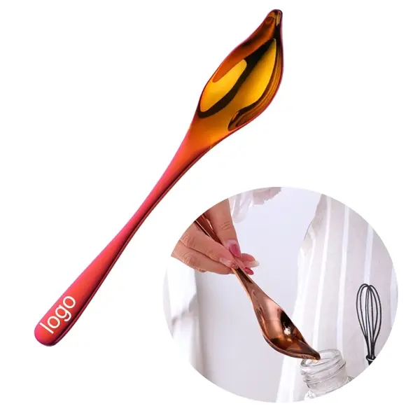 304 Stainless Steel Colored Tipped Oil Spoon