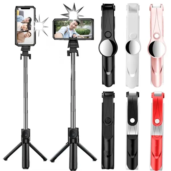 2-in-1 Wireless Tripod Selfie Stick With Fill Light