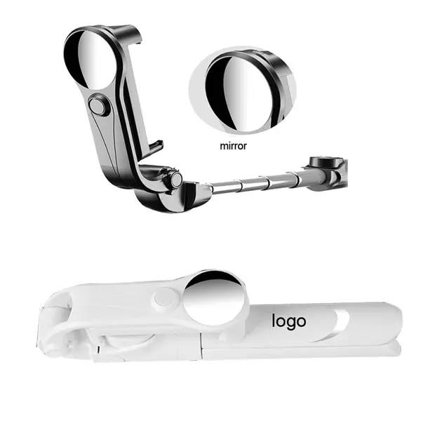2-in-1 Stainless Steel Wireless Selfie Stick