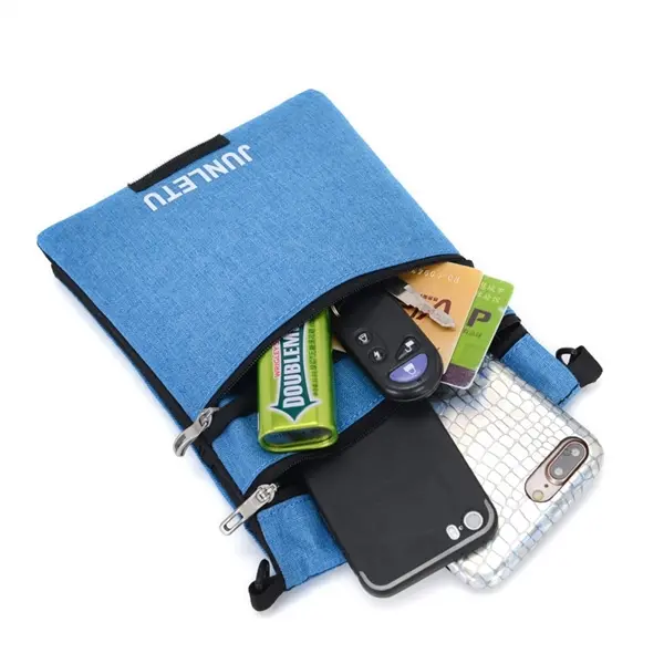 Waterproof Nylon Neck Travel Pouch Passport Holder