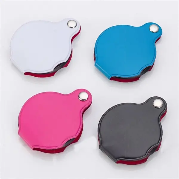 8X Portable Leather Folding Magnifier