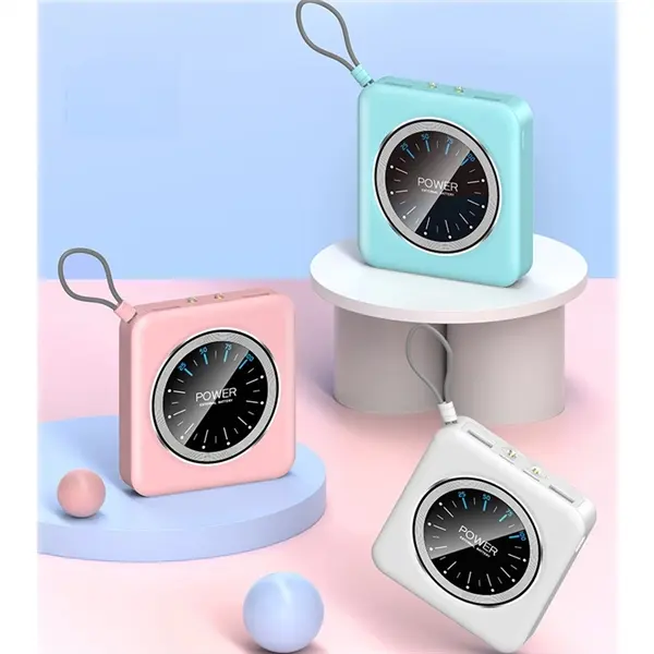 5000 mah LED Clock Digital Display Mobile Power Bank