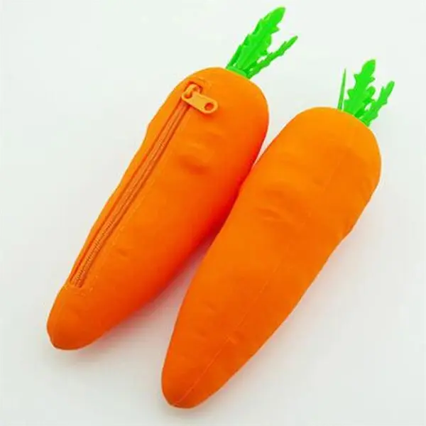 Carrot Shape Pen Case or Charge Pocket