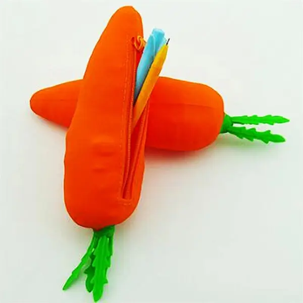 Carrot Shape Pen Case or Charge Pocket