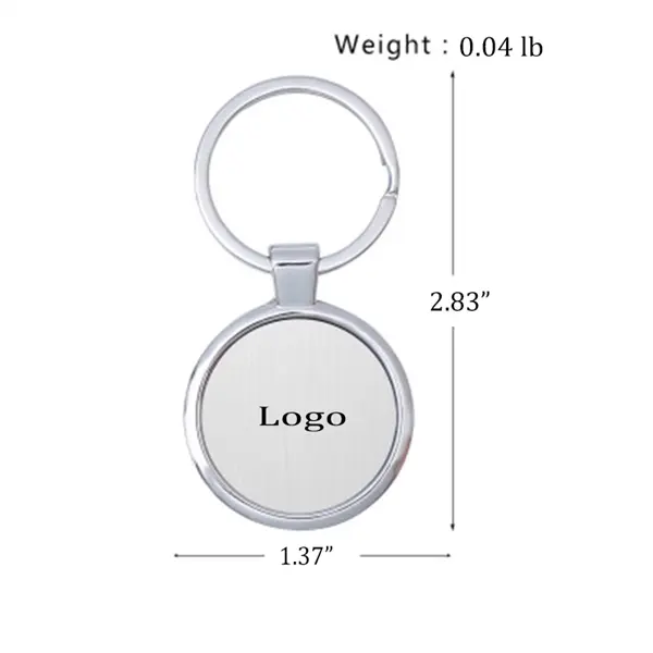 Round Metal Keyring