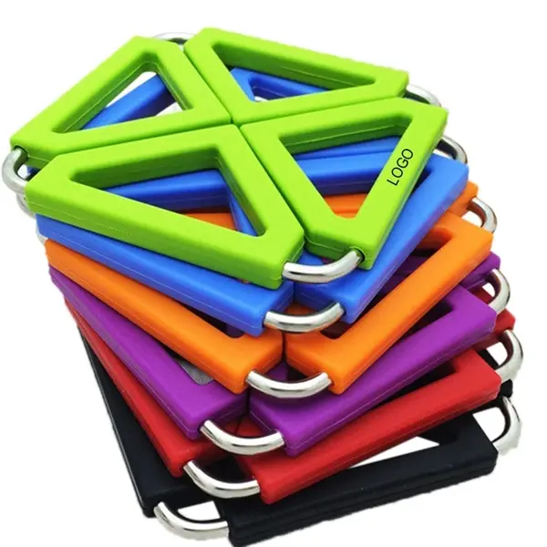 Six-color thermal insulation silicone plate mat