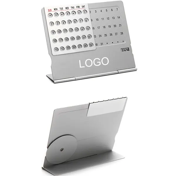 4.1" aluminum calendar