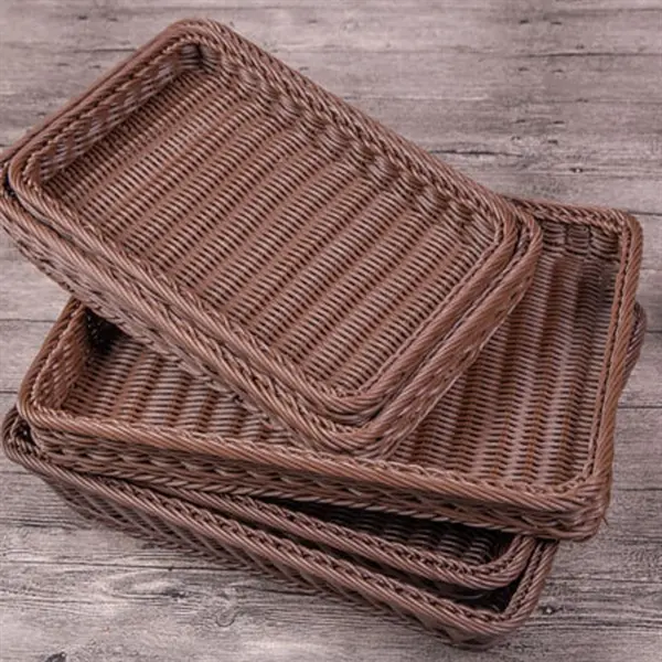 13.8" wicker fruit basket