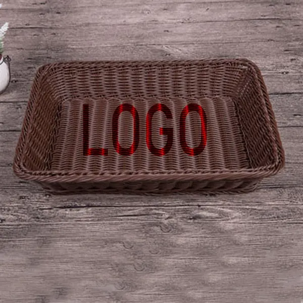 13.8" wicker fruit basket