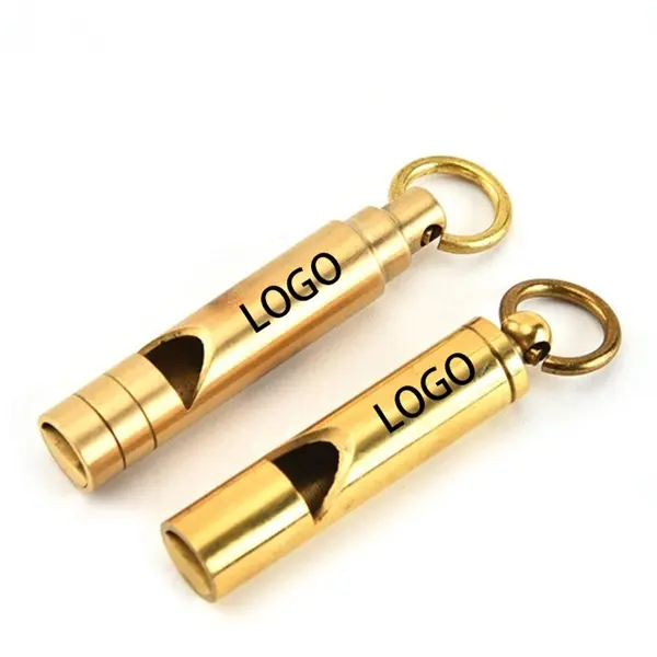 EDC Brass Life-saving Whistle