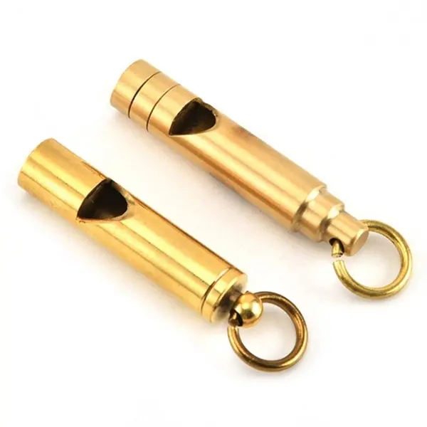 EDC Brass Life-saving Whistle