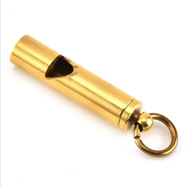 EDC Brass Life-saving Whistle