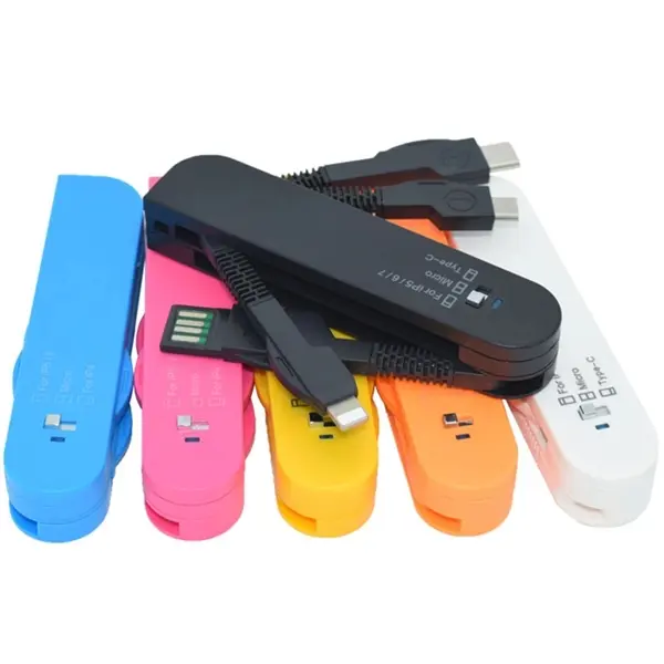 3 in 1 Folding Saber Charging Cord Mobile Phone Data Line