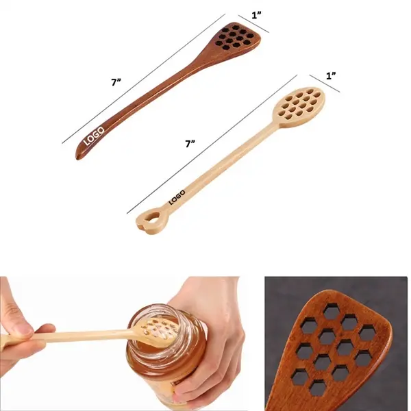 7" Wooden Honey Stick