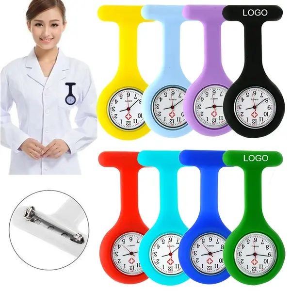 Silicone Nurse Brooch Watch