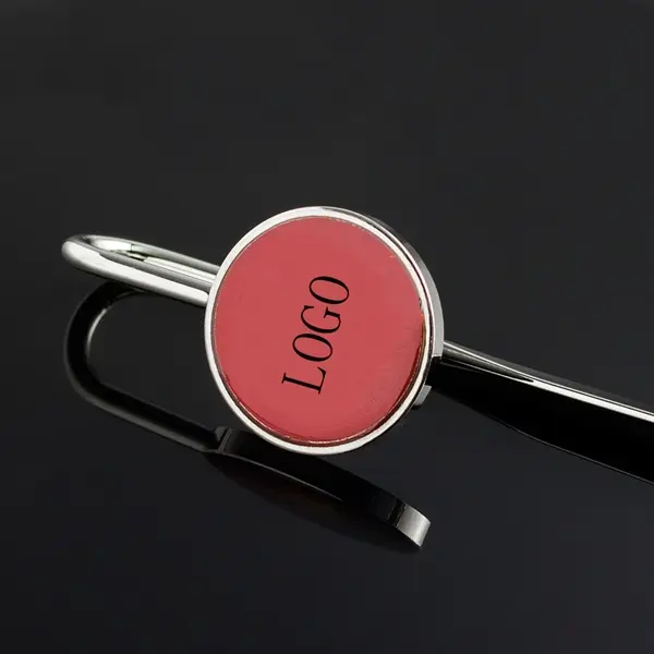 5.63" metal round epoxy bookmark