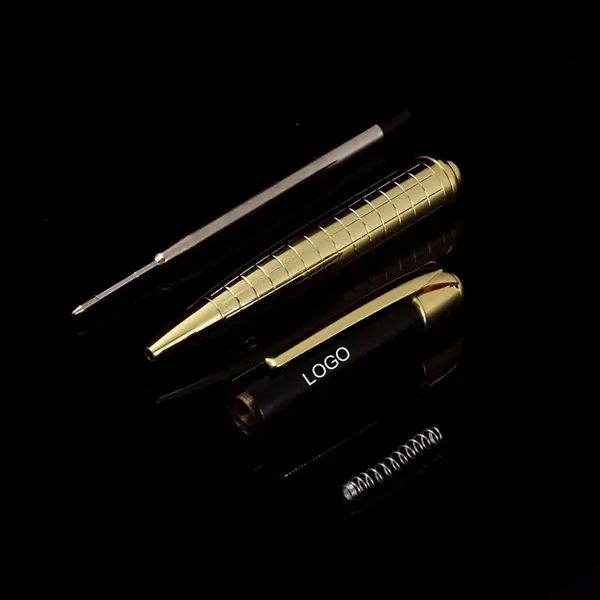Metal Rotary Plating Engraved Ballpoint Pen