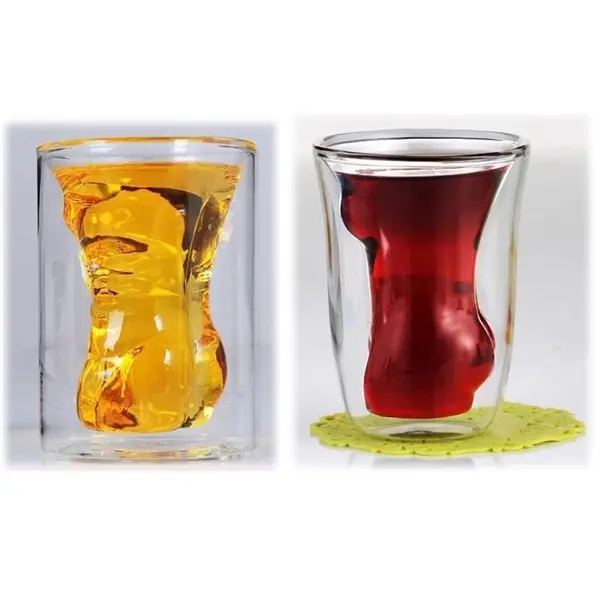 Creative Double Wall Lovers Cup Glass Cup