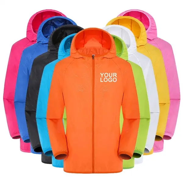 Outdoor light and thin sun proof windbreaker