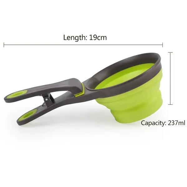 Pet Folded Sealing Clipper Food Scoop Spoon