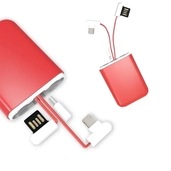 Portable 3-in-1 retractable charging cable