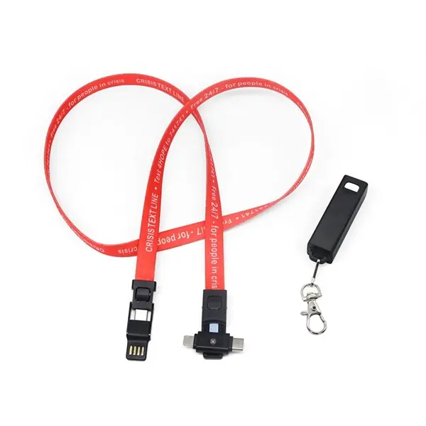 Smartphone 3-in-1 Lanyard USB Charging Cable