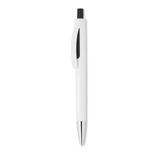 Push button pen with white ba