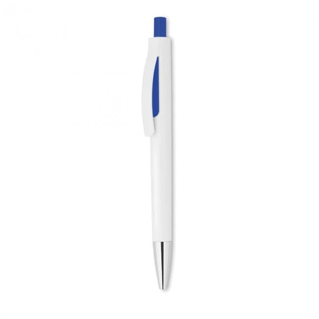 Push button pen with white ba
