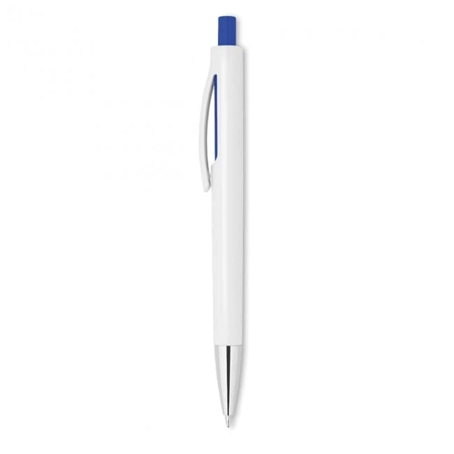 Push button pen with white ba