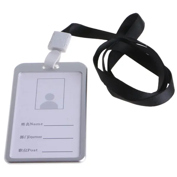 Aluminum Alloy ID Badge Card Holder