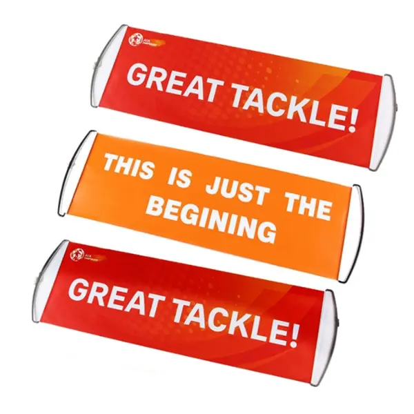 Retractable Dry Erase Banner Rolls Itself Up