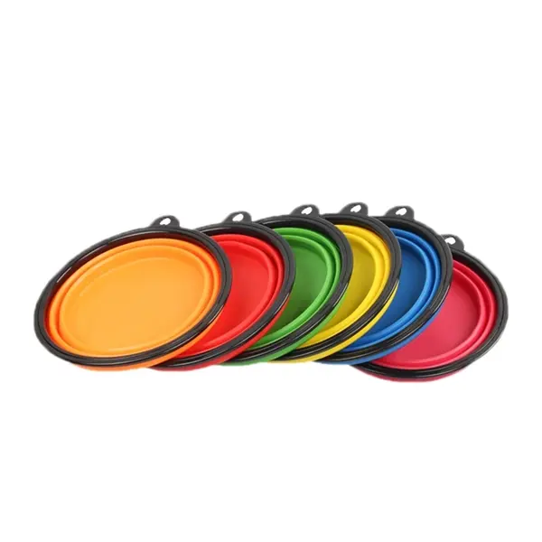 Pet silicone outdoor folding bowl