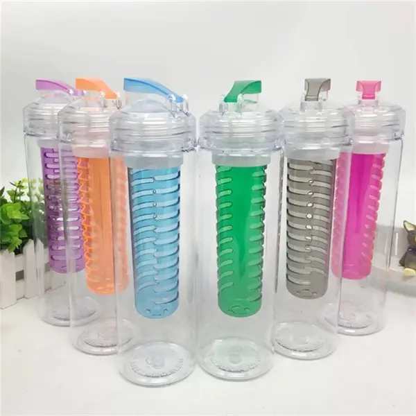 24oz Fruit Infuser Water Bottle Lemon Cap Water Bottle