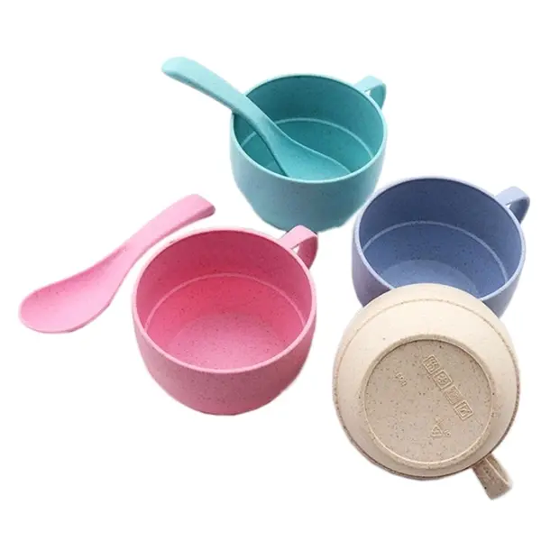 Breakfast milk cereal bowl
