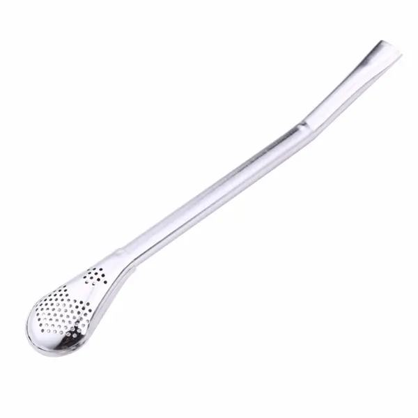 Stainless Steel Drinking Straw Spoon Tea Filter