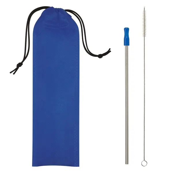 Stainless Steel Straw Kit With Silicone Tip